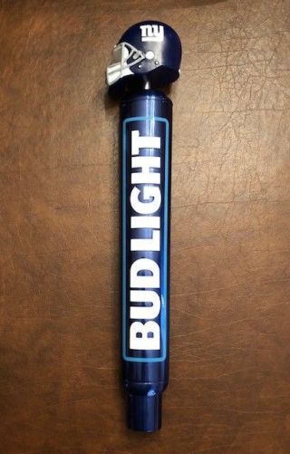 14 " York Football Giants Helmet Bud Light Beer Tap Handle
