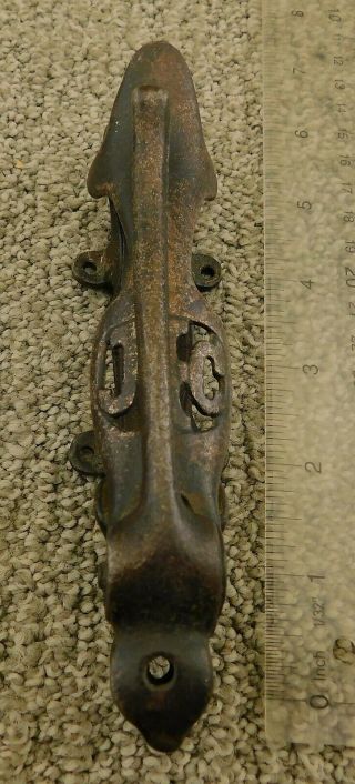 J.  I.  Case Cast Iron Buggy Whip Holder Cut - Out Cast Iron Letters Like Wrench
