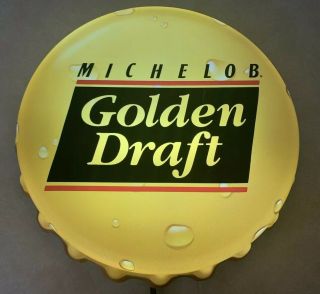 Michelob Golden Draft Bar Light Beer Advertising Pub Man Cave Bottle Cap