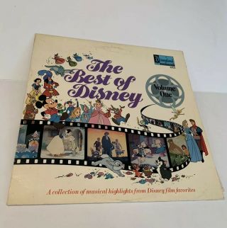 Walt Disney Best Of Disney 2502 Lp Vinyl Vg,  Cover Vg,  Album