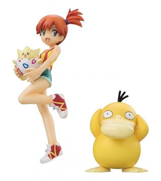 G.  E.  M.  Pokemon Misty & Togepi & Psyduck Figure Megahouse Kasumi Gem From Japan