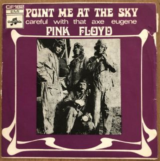 The Pink Floyd Point Me At The Sky France W/ps Syd Barrett 1967