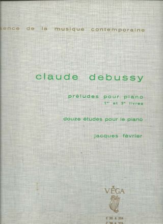 Jacques Fevrier Pno Plays Debussy Preludes 2 Lp French Vega C 30 A 324 & 325 Nm