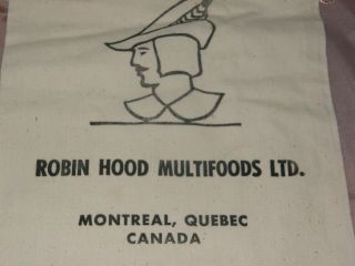 3 Vintage Robin Hood Cloth Flour Sample Bags sacks 1970 ' s? 2