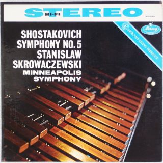 Shostakovich: Symphony No.  5,  Skrowaczweski Mercury Living Presence Sr90060 Lp