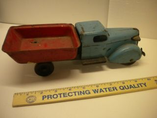 Vintage toy truck Wyandotte dump gd cond.  11 in.  x 4 in antique Marx 3