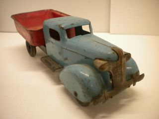 Vintage toy truck Wyandotte dump gd cond.  11 in.  x 4 in antique Marx 4