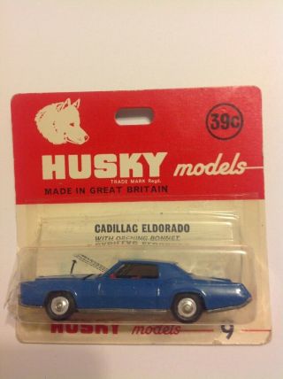 Husky Cadillac Eldorado Corgi Juniors Made In Great Britain Mibp 1/64