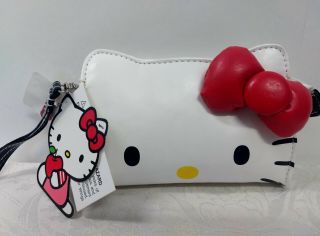 Sanrio Hello Kitty Wallet Coin Purse Wristlet White Nwt
