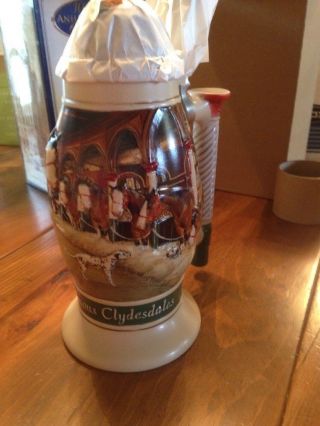 Anheuser Budweiser Collector Club 2005 Stein Hitch At Home Clydesdales Cb31