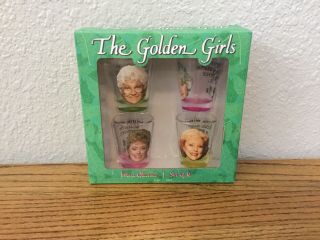 Golden Girls Shot Glasses Set Of 4 Perfect For The Golden Girls Drinking Game
