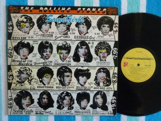 Rolling Stones Some Girls Lp 1978 W/ Celebrities Inner Sleeve First State Cover
