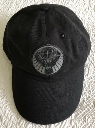 Vintage “jagermeister” Logo Black Baseball/trucker Hat Strapback 100 Cotton