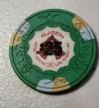 Vintage $25.  Green Chip From Aladdin Casino Lv
