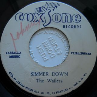 7 " Ska / Bob Marley & The Wailers / Simmer Down / Coxsone / Listen