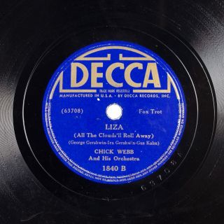 CHICK WEBB,  ELLA FITZGERALD: A - Tisket A - Tasket US DECCA 1840 Jazz 78 Hear 3