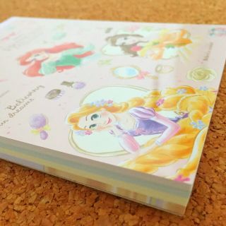 Disney Princess Note Memo Pad A6 Size Ariel Bell Rapunzel 5