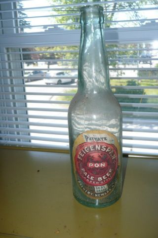 Feigenspan P.  O.  N.  Export Beer Bottle - Newark,  N.  J - Private Label Mancave