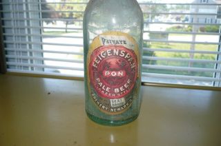 FEIGENSPAN P.  O.  N.  EXPORT BEER bottle - Newark,  N.  J - PRIVATE LABEL mancave 2