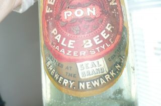 FEIGENSPAN P.  O.  N.  EXPORT BEER bottle - Newark,  N.  J - PRIVATE LABEL mancave 7