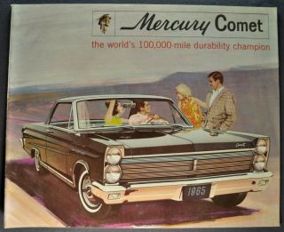 1965 Mercury Comet Brochure Cyclone Caliente 404 202 Wagon 65