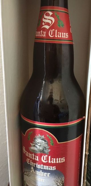 1995 Evansville Brewing Co.  Santa Claus LTD Ed 3 22 oz (empty) Beer Bottles 3