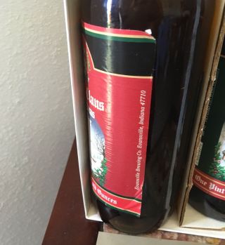 1995 Evansville Brewing Co.  Santa Claus LTD Ed 3 22 oz (empty) Beer Bottles 6