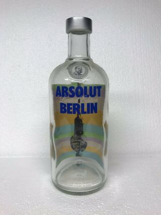 Absolut Vodka Berlin Empty Bottle Limited Edition.  Empty
