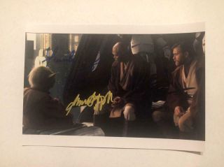 Samuel L Jackson Frank Oz Mcgregor Star Wars Signed Autograph 6x8 Photo