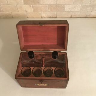 Vintage Wood Scotch? Liquor Travel Bar 7