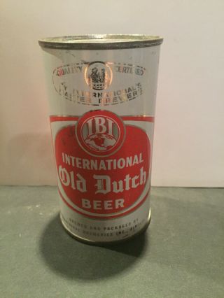 International Old Dutch Flat Top Beer Can.  Findlay Ohio.  Ohio Tax Stamp.