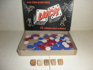 Antique 1943 Rare Dice Game 