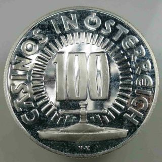 Austria 1979 Casino Jeton Token 150 Years DDSG.  835 Silver 15.  8g/35mm [1528 2