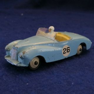 Vintage Dinky Toys No.  107 Lt Blue Sunbeam Alpine Racer W Driver