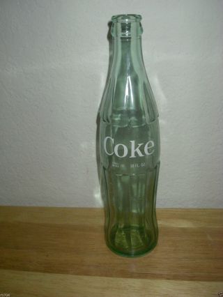 Vintage Old 10 Oz.  Coca Cola Coke Bottle - Baltimore Md
