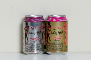 2009 Coca Cola 2 Cans Set From France,  Vivez Light / Nathalie Rykiel