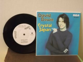 David Bowie,  Rca,  " Crystal Japan ",  Us,  7 " 45 With P/c,  Fan Club Edition,  Wlp,