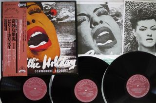 Billie Holiday Interpretations Of Commodore Kijj - 2061,  2,  3 Japan Obi Mono 3lp