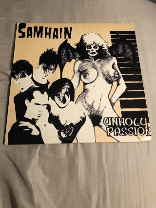 Samhain - Unholy Passion Ep Lp 1st Press Vinyl Punk Misfits Danzig Metal