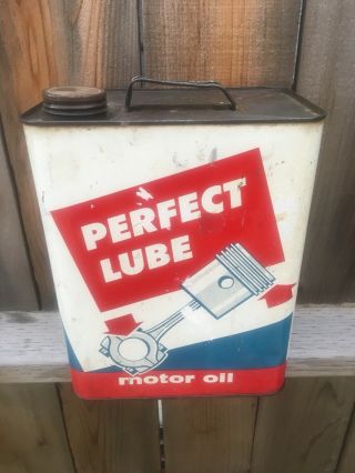 2 Gallon Perfect Lube Motor Oil Can
