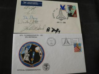 Sts 72 Lanuchset Orig.  Signed Crew,  Space