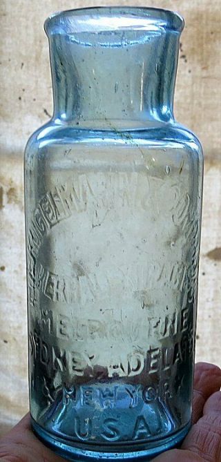 Rare Early Kugelmann & Company Chemist Herbal Extracts Bottle Adel/melb/syd/usa