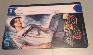 Initial D Arcade Stage 8 Blank License Card