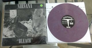 Nirvana Bleach Sub Pop 3rd Press Purple