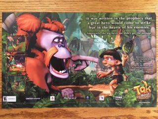 Tak And The Power Of Juju Ps2 Playstation 2 2003 Vintage Poster Ad Art Print
