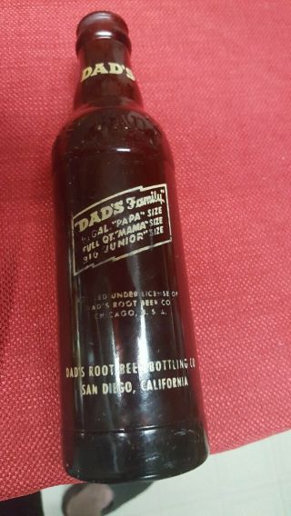 Vintage 1936 Royal Crown RC Cola Bottles And 1950 DADS ROOT BEER Paper label 5