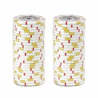 25 White $1 The 13.  5g Clay Poker Chips - Buy 2,  Get 1 2