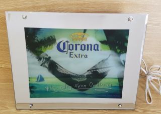 Corona Extra Beer " Miles Away From Ordinary " Beach Sign Electric Light Sound