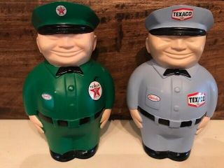 Texaco Fat Men Coin Banks.  Limited Edition - 1st And 2nd In Series.
