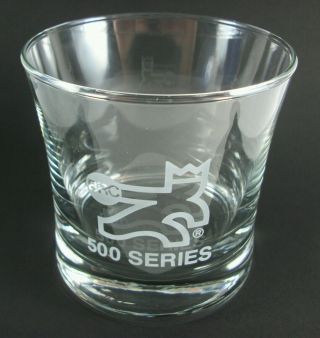 Set of TWO (2) vintage Brunswick BRC Bowling Award cocktail glasses 500 Series 3